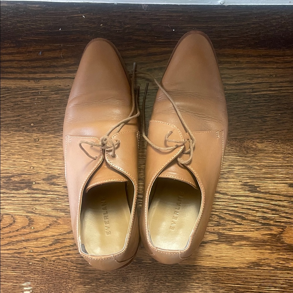 Everlane Brown Leather Oxford heels